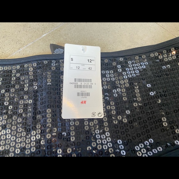 H&M High Waist Sequin Bikini Bottoms - Picture 2 of 4